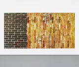 Kelley Walker, Untitled, 2007, four-colour process silkscreen with newspaper collage on canvas