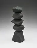 David Nash, Small Black Column, 2018, bronze
