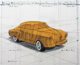 Christo, Wrapped Automobile (Project for 1950 Studebaker Champion Series 9G Coupe)