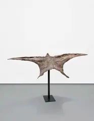 Bird 2 by Magdalena Abakanowicz, 2008, wood, steel, burlap and resin, sold Oct 2018