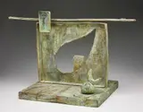 Joan Miró, Femme sur la place d'un cimetìere, 1981, bronze with a green gold patina