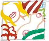 Tom Wesselmann, Bedroom Blonde Doodle (Variation), 1989, enamel on cut-out aluminium