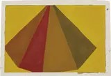 Asymmetrical Pyramid by Sol LeWitt, 1987, gouache on paper, sold Oct 2018