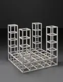 Sol LeWitt, Cube Structure Based on Five Modules, 1971, painted steel