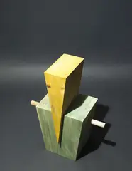 Ugo Nespolo, Untitled, 1967, aniline paint on wood