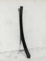 Arc de 35,5° by Bernar Venet, 1989, charcoal on paper, sold Oct 2018