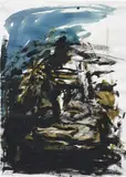 Georg Baselitz, Ohne Titel, watercolour, India ink and ink on paper