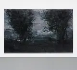 Yan Pei-ming, Paysage International, 2013, oil on canvas