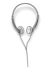Michael Craig-Martin, Small Headphones, 1986, painted steel
