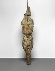 Man Struck by Lightning by Marc Quinn, 1998, bronze and steel, sold Oct 2018