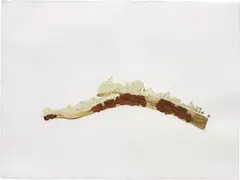 Noticed, at rest (a light) by Jim Hodges, contact paper on paper with gold stars, offered Oct 2018