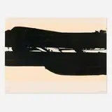 Pierre Soulages, Lithographie no. 39, 1977, lithograph in colors