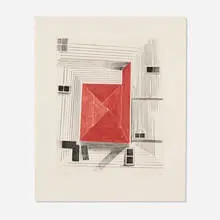 Christopher Brown, Red Square, 2007, soft ground etching and aquatint in colors