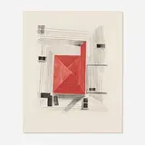 Christopher Brown, Red Square, 2007, soft ground etching and aquatint in colors
