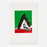 Robert Motherwell, Untitled (from the Basque suite), 1971, screenprint in colors on J.B. Green paper