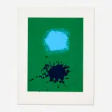 Adolph Gottlieb, Blues on Green, 1971, screenprint in colors