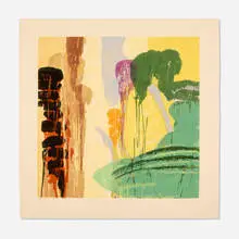 Michael Mazur, Tropic, 2002, woodcut in colors