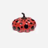 Naoshima Pumpkin by Yayoi Kusama, 2019, lacquered resin, sold May 2025