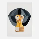 Derrick Adams, Style Variation 5 (Fringe), 2023, screenprint in colors and archival inket on Somerset Museum Rag Radiant White
