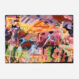 Carlos Almaraz, What Ever Happened to the Inca?, 1985, screenprint in colors