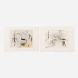 Wifredo Lam, Two works from the Visible Invisible portfolio
