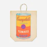Campbell's Soup Can (Tomato) by Andy Warhol, 1966, screenprint in colors on wove paper shopping bag, sold May 2025