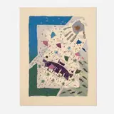 Betye Saar, LA Energy (Mural site: 5th St. between Flower & Grand), 1983, lithograph in colors