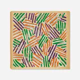 Jasper Johns, Jasper Johns Screenprints exhibition catalog, 1977, screenprint in colors on Patapar printing parchment, staple-bound catalog