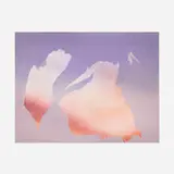 Joe Goode, Untitled (from the Tissue Tear series), 1975, torn tissue paper over lithograph in colors
