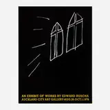 Ed Ruscha, exhibition poster, 1978, offset lithograph in colors