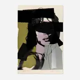 Mick Jagger (from the Mick Jagger portfolio) by Andy Warhol, 1975, screenprint in colors on Arches Aquarelle, sold May 2025