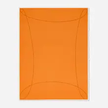 Robert Mangold, Arabesque I (from the Columbus: In Search of a New Tomorrow portfolio), 1992, screenprint in colors on Arches