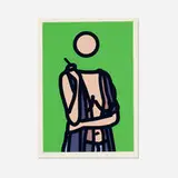 Ruth with Cigarette 5 by Julian Opie, 2006, Lambda print in colors on Fujicolour digital archival, sold May 2025