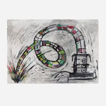 Carlos José Alfonzo Espina, Untitled, c. 1985, mixed media on paper