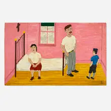 Frank Diaz Escalet, On 3rd Flr El Barrio, 1991, acrylic on canvas