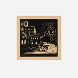 Oswaldo Goeldi, Carroca de lixo ii, 1930, woodcut