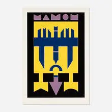 Untitled by Rubem Valentim, 1989, screenprint in colors, sold Apr 2025