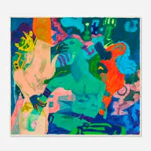 Irving Marcus, Untitled, 1986, oil pastel on paper