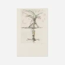 Lynda Benglis, Untitled (Egyptian Embassy), 1995, photocopy with colored pencil on paper