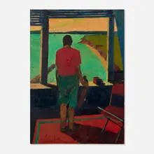 Mel Adamson, Studio View, oil on canvas