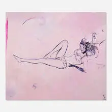 Razvan Boar, Untitled, 2013, oil and spray paint on canvas