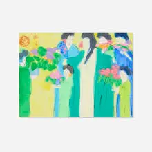 Walasse Ting, Untitled, watercolor on paper