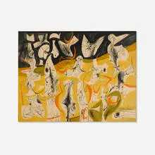 Byron Browne, Untitled, 1951, gouache and ink on paper