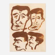 Donald Baechler, Untitled, 1992, ink on paper