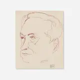Man Ray, Untitled (Self-Portrait), ink on paper
