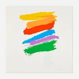 promise by Corita Kent, 1978, screenprint in colors, sold Dec 2025