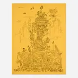 Red Grooms, City of Chicago exhibition poster