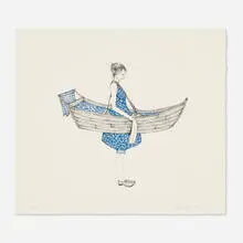 Amy Cutler, Millie, 2005, lithograph in colors on Fabriano Artistico