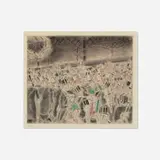 Chas Laborde, The Departure for Epsom (from the Rues et Visages de Londres portfolio), c. 1930, etching with hand-coloring