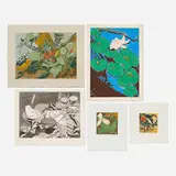 Jack Beal, Five works, screenprint in colors; lithograph; linocut in colors